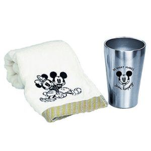 タンブラー＆タオルセットミッキ　[SE6-153-6]