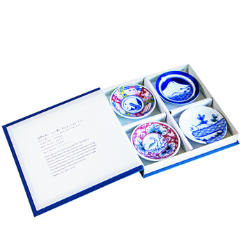 江戸っ子恐竜　まめ皿４枚セット　[SE6-145-6]