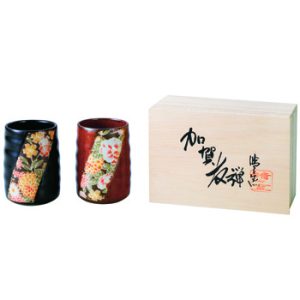 加賀友禅組湯 木箱入[SE6-147-1]