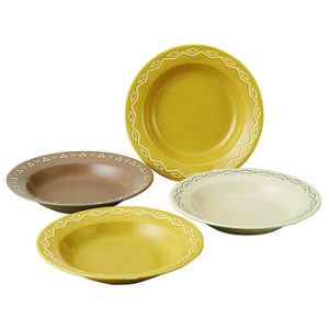 ｋｏｍｏｎ２３ｃｍ深皿４枚日本製　[SE6-146-6]