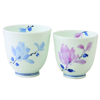 辻が花　組湯呑　[SE6-142-1]