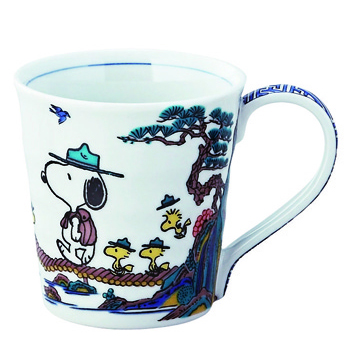 ピーナッツ　マグ（山水）[SE6-154-8]