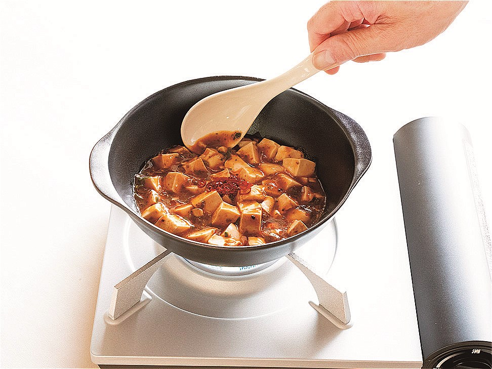Cook Home 軽量調理鍋セット　レンゲ付　ホワイト[SD3-50-2]-2