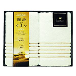 魔法のタオルＰｒｉｍｅフェイスタオル２P[SE6-91-1]