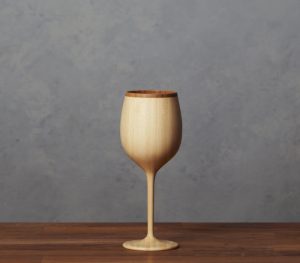 木の器ワイングラス