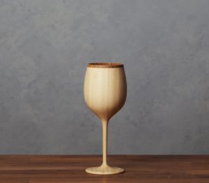 木の器ワイングラス