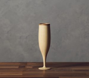 木の器シャンパングラス