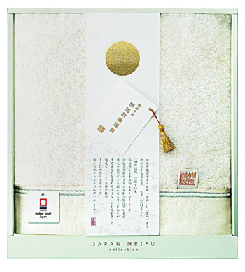 楠橋紋織謹製　天の川バスタオル１　ﾍﾞｰｼﾞｭ　[SE6-91-6]