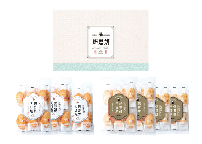 ＮＩＳＨＩＫＩ　ＳＥＮＢＥＩ　自然な素材でつくった錦煎餅　６２枚[93033-06]