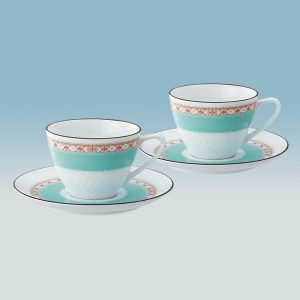 ハミングブルー　ティー・コーヒー碗皿ペアセット　[1645L/P94589]