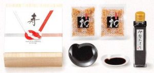 特選伊勢たまり　小皿付(桐箱入)　[IS-12B]