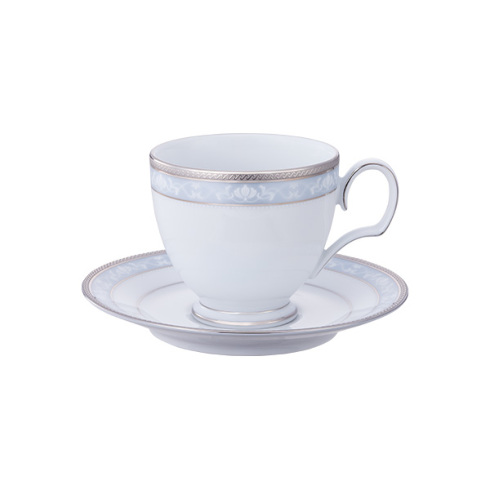 ハンプシャープラチナ　ティー・コーヒー碗皿セット（5客）（銀）　[4336L/F91988]-2