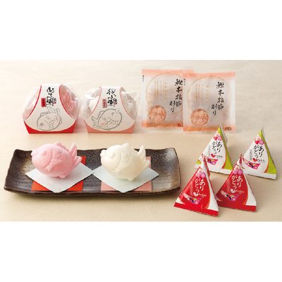 ＭＥＤＥ鯛10Ｂ【紅白最中のお味噌汁とハートのふりかけ】　[110569]-2