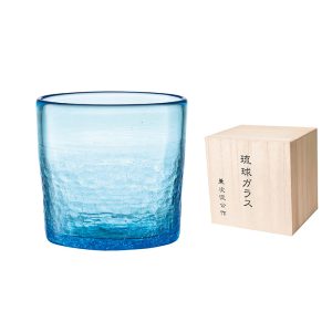 琉球硝子 兼次侃公作 手作りグラス [62-440-25] 