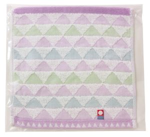 うろこ模様　タオルハンカチ（PP袋入）[64305]