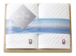 今治　The WHITE(ザ ホワイト)　日本製　愛媛今治　木箱入りタオルセット[65520]