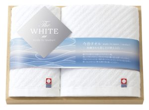 今治　The WHITE(ザ ホワイト)　日本製　愛媛今治　木箱入りタオルセット[65525]