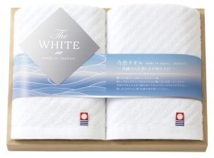 今治　The WHITE(ザ ホワイト)　日本製　愛媛今治　木箱入りタオルセット[65530]