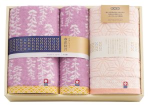 今治いろどり　春花秋月（しゅんかしゅうげつ）　タオルセット[66565]