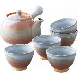 萩焼 茶こし付茶器揃 [62-259-81] 