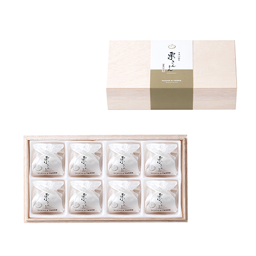 中津川銘菓 栗きんとん8個 木箱入り[A1000]-2