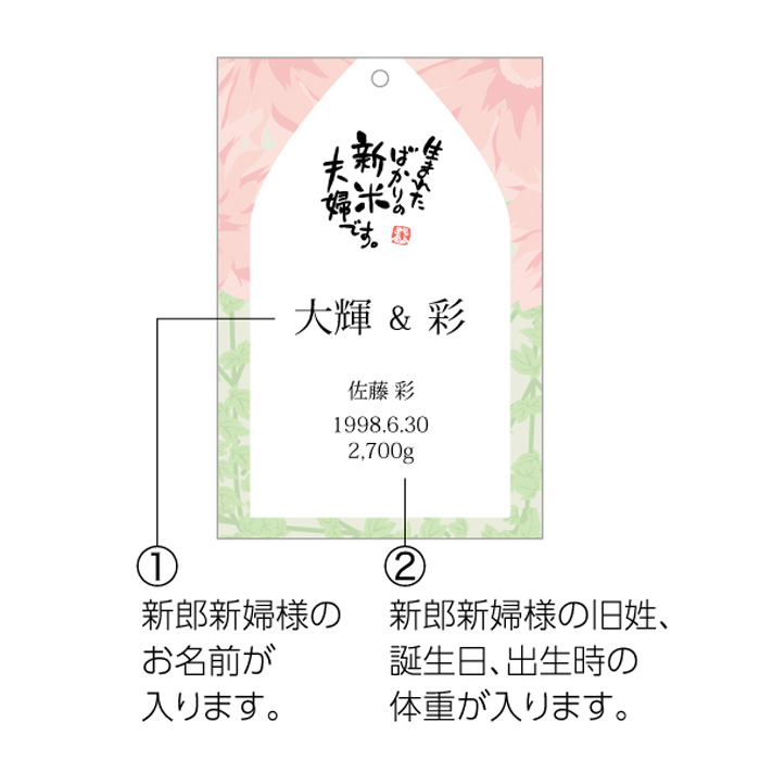 新米夫婦の体重米【2個セット】[FKR-1A]-2