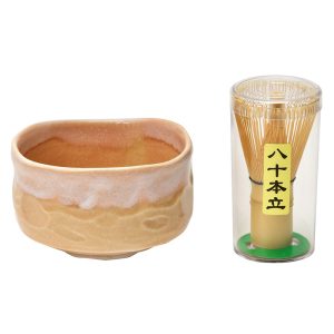 四季庵　抹茶碗セット木箱入　花桜[MCW-S4]