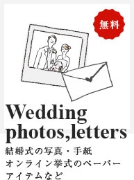 結婚式の写真・手紙