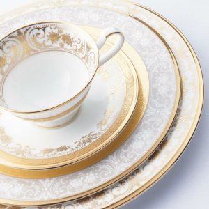 [4858J/P59587]ジョージアンパレス　ティー・コーヒー碗皿ペアセット