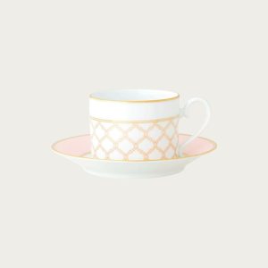 [1742-43L/Q004EA]エターナルパレス　ティー・コーヒー碗皿ペアセット（色変り）