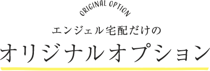 エンジェル宅配だけのオリジナルオプション